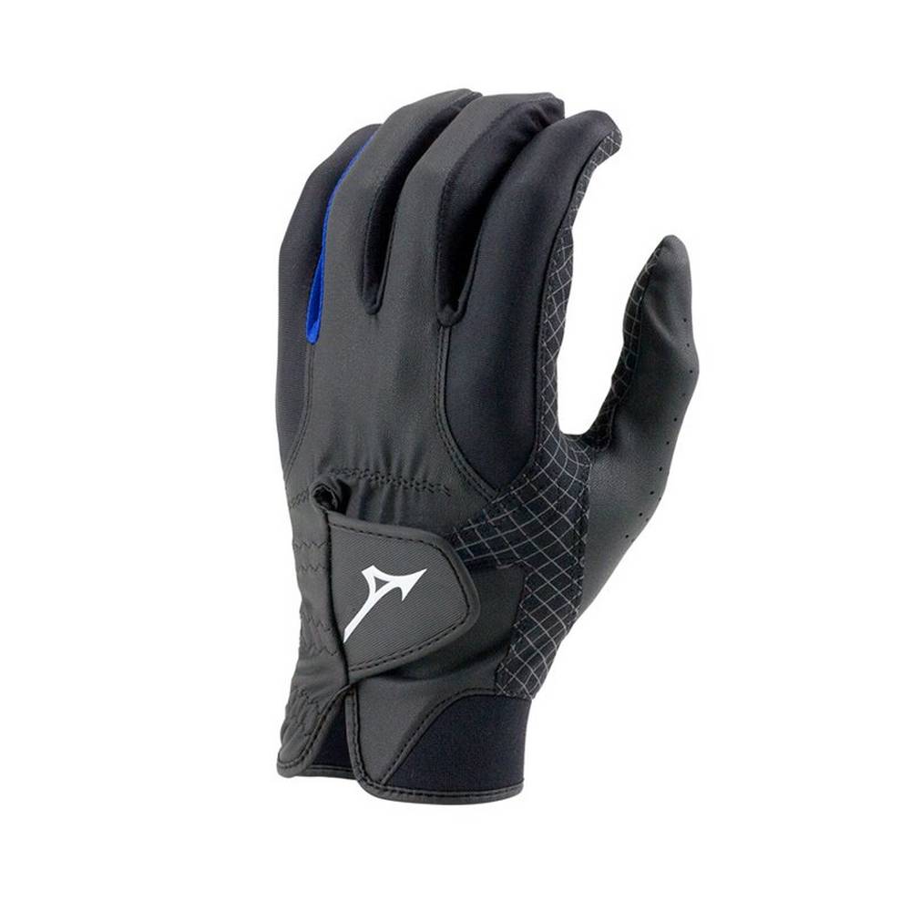 Guantes De Golf Mizuno RainFit - Pair Hombre Negras/Azul Real Ofertas QFOT-80214